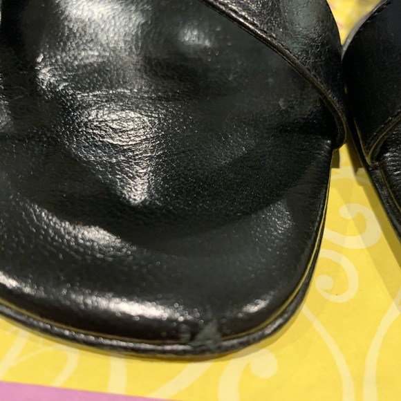Brighton Roxann Black 3 in heels/sandals sz 9M - Picture 6 of 6